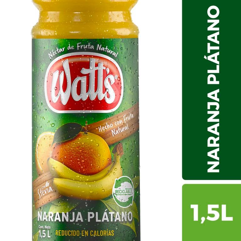 Néctar de Naranja y Plátano Watts 1.5 L