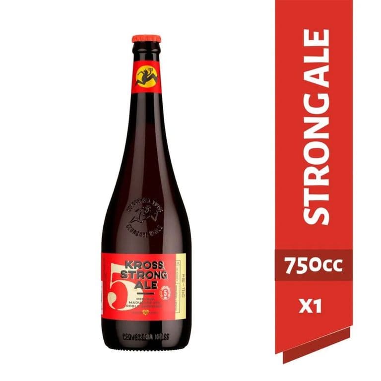 Cerveza Artesanal Kross 5 Strong Ale Botella 7.2° 750 ml