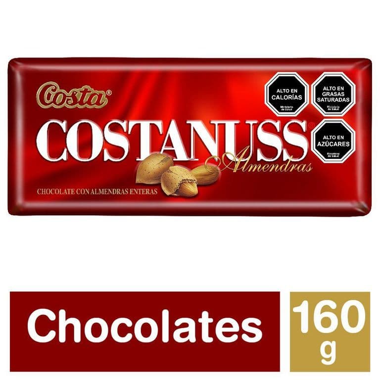Chocolate de Leche Costa Nuss con Almendras 160 g