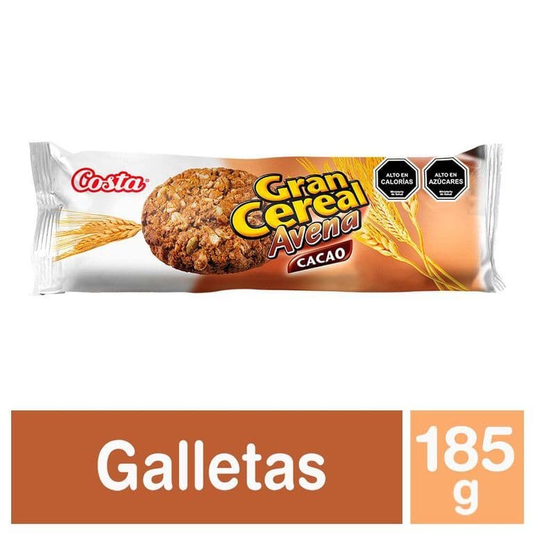 Galletas de Avena Gran Cereal Cacao 185 g