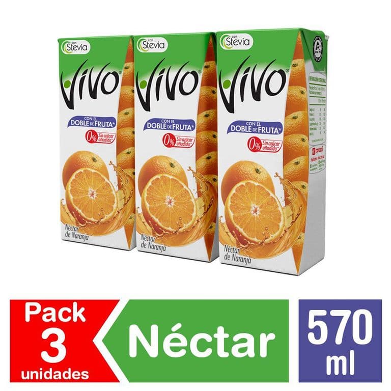 Pack 3 un. Néctar Naranja 190 ml