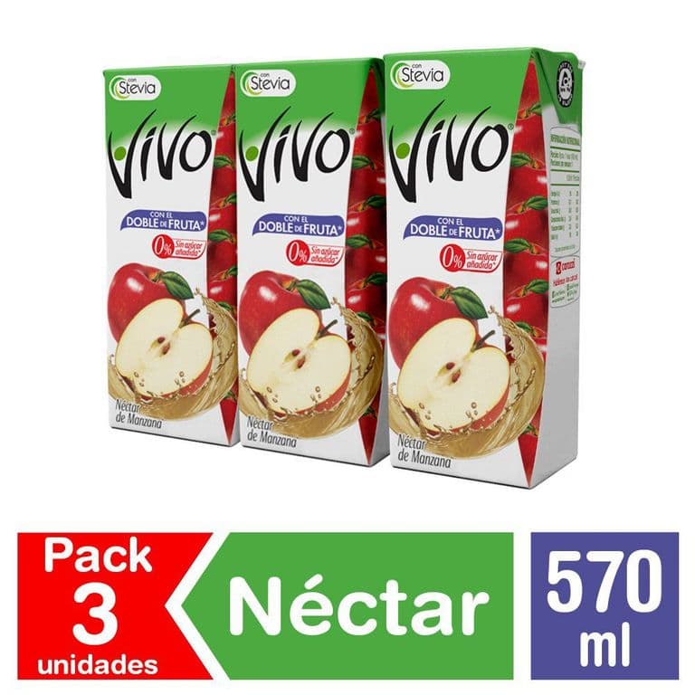 Pack 3 un. Néctar Manzana 190 ml