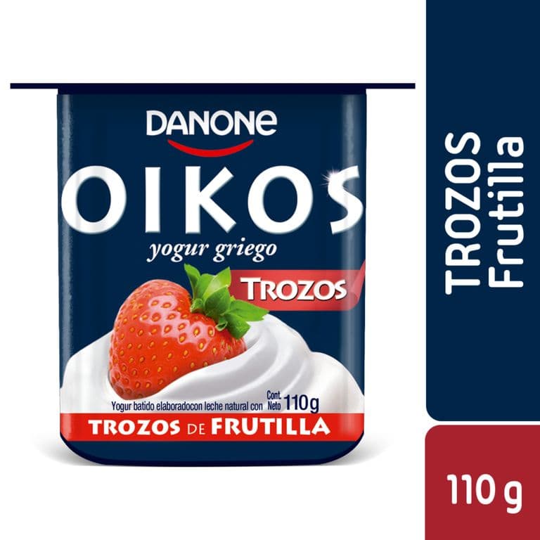 Yogurt Griego Danone Oikos Trozos Frutilla 110 g