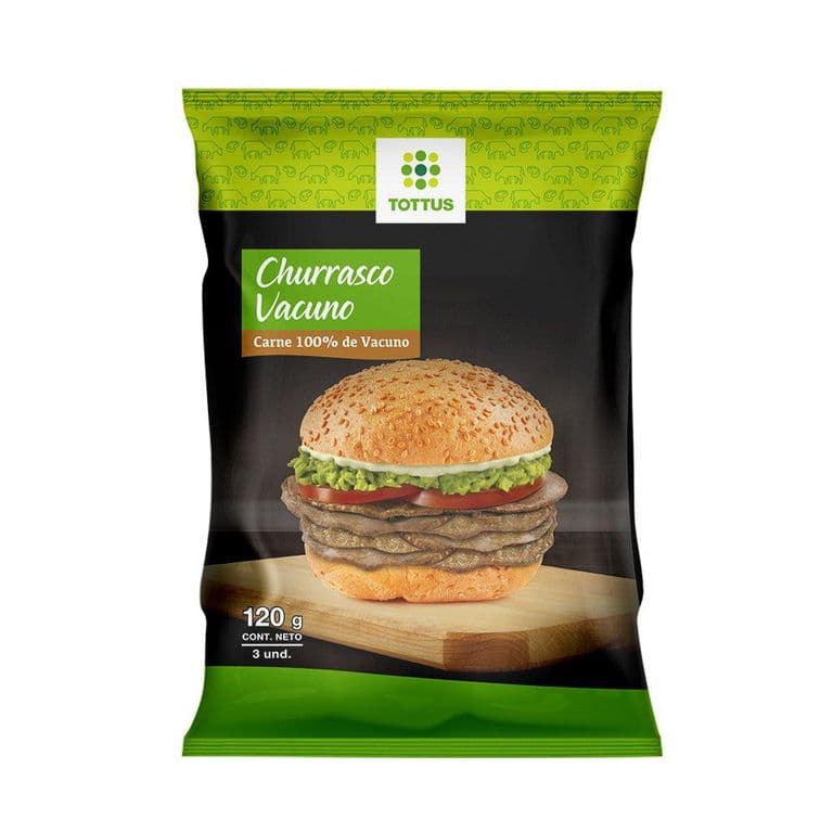 Churrascos de Vacuno Tottus 3 x 40 g