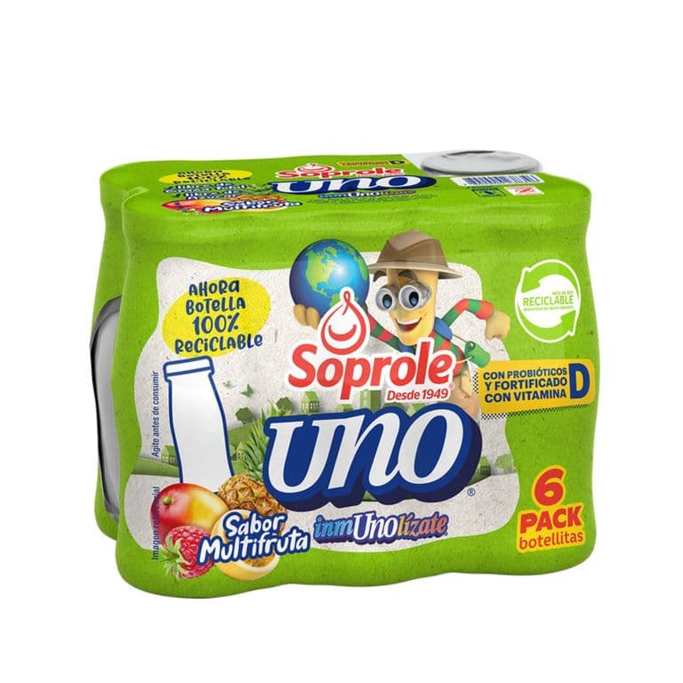 Pack 6 un. Probiótico Uno Multifruta 80 ml