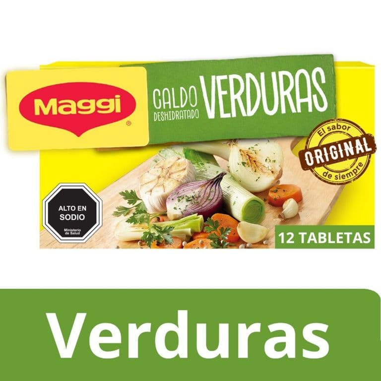 Caldo Sabor Verduras Maggi 12 Tabletas 120 g