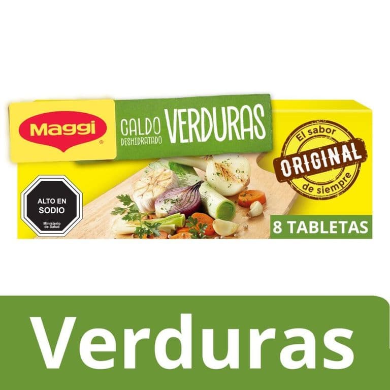 Caldo Sabor Verduras Maggi 8 Tabletas 80 g