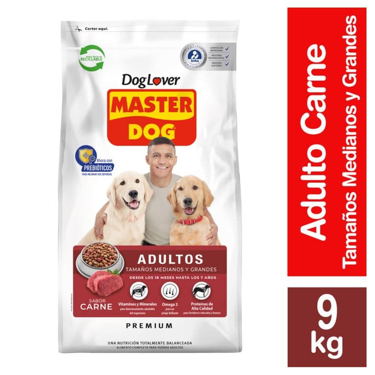 Alimento Perro Adulto Master Dog Carne 9 kg