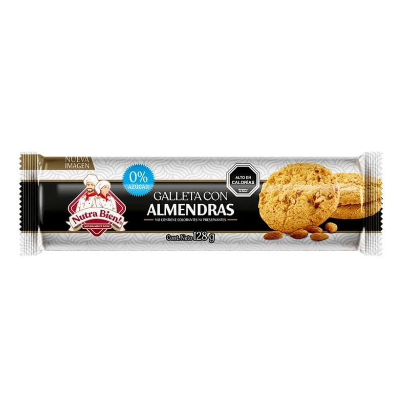 Galletas Almendras Nutra Bien Sin Azúcar 128 g