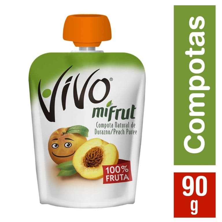 Compota Vivo Mifrut Durazno 90 g