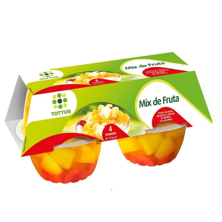 Pack Cups Durazno Pera Cereza