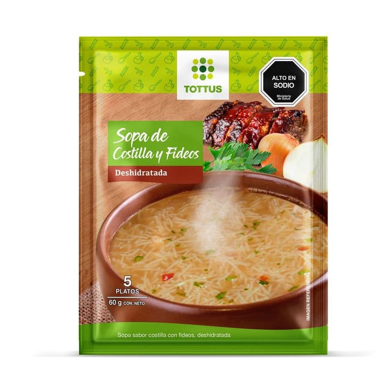 Sopa De Costilla Con Fideos