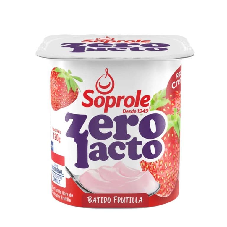 Yogurt Soprole Sin Lactosa Frutilla 120 g