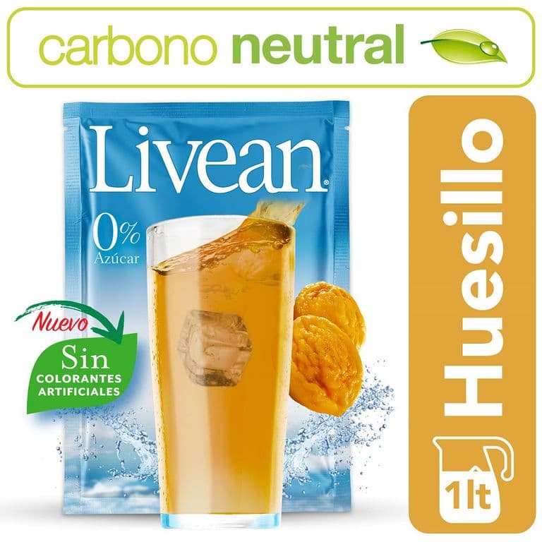 Jugo en Polvo Livean Huesillo 7 g