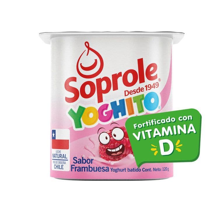 Yogurt Batido Soprole Frambuesa 120 g