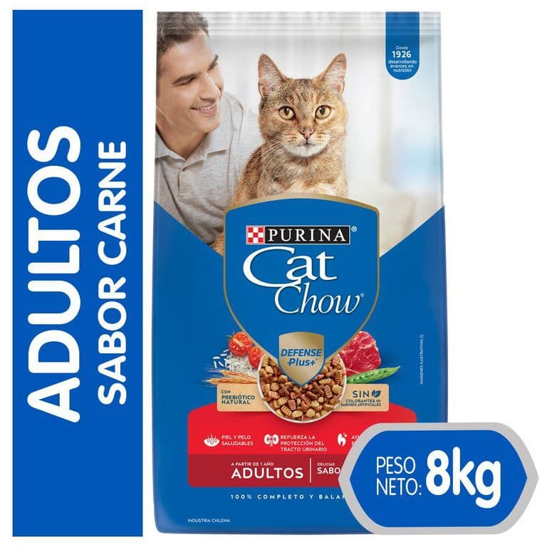 Alimento Gato Adulto Cat Chow Carne 8 kg