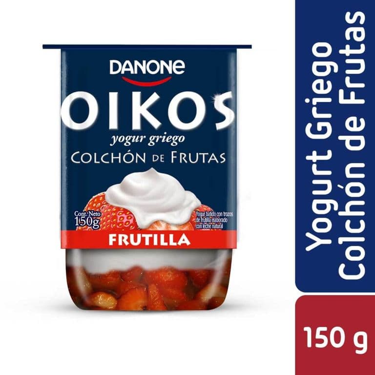 Yogurt Griego Danone Oikos Colchón de Frutilla 150 g
