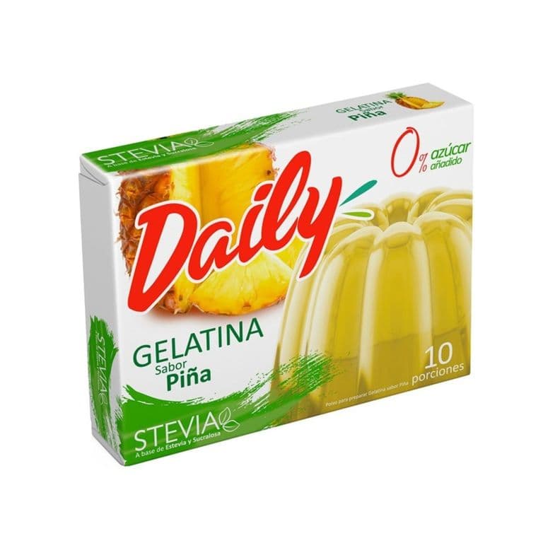 Gelatina Daily con Stevia Sabor Piña 22.5 g
