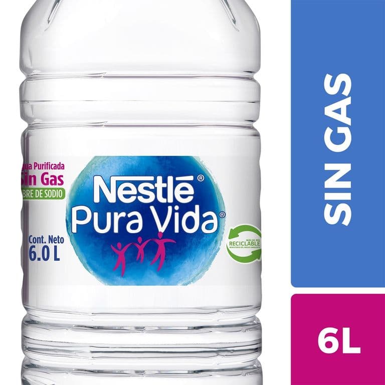 Bidón Agua Purificada Sin Gas Puré Ltife 6 L