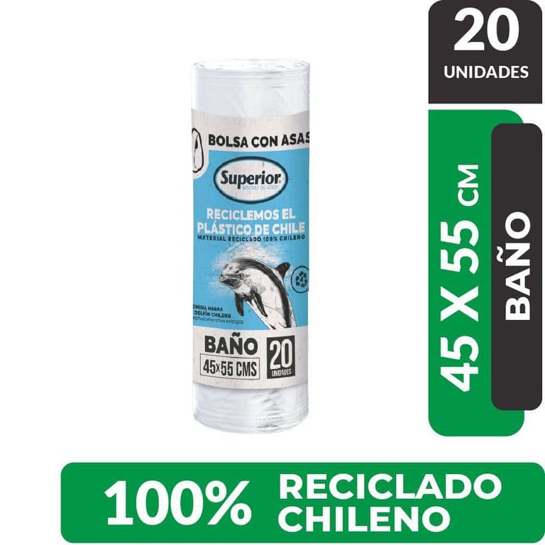 Bolsa de Basura Superior Chica 45 x 55 cms