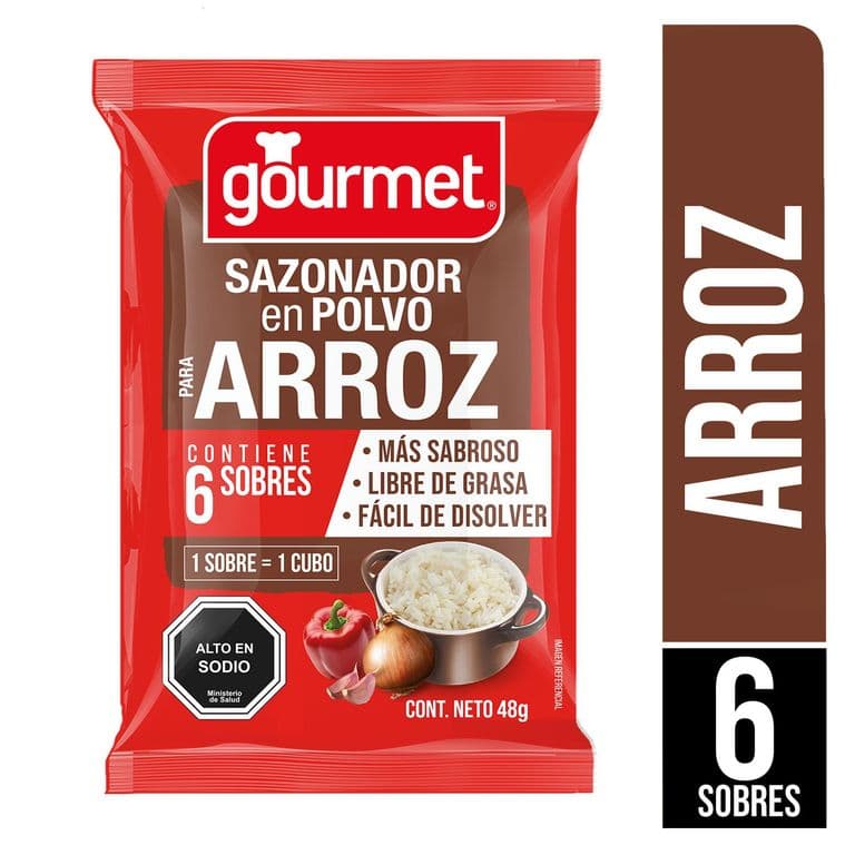 Sazonador Gourmet para Arroz 6 un.