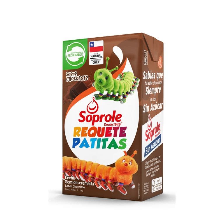 Leche Semidescremada Sabor Chocolate Soprole 1 L