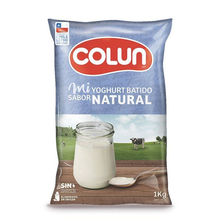 Yogurt Batido Colun Natural 1 kg