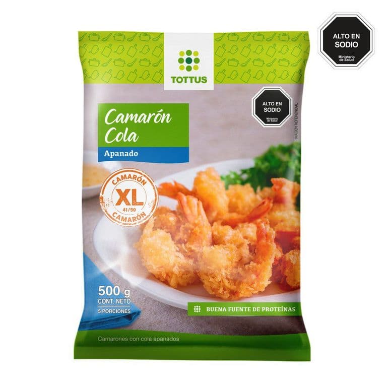 Camarón Cola Extra Grande Apanado Tottus 500 g