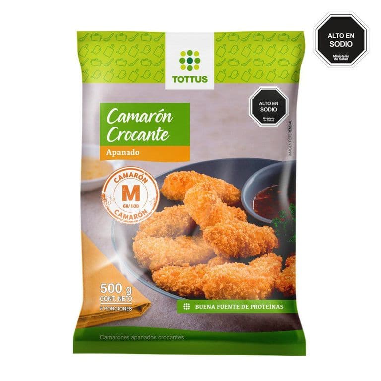 Camarón Mediano Crocante Apanado Tottus 500 g