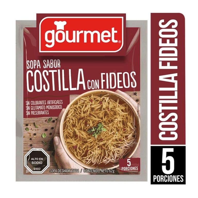 Sopa Costilla con Fideos Gourmet 62 g