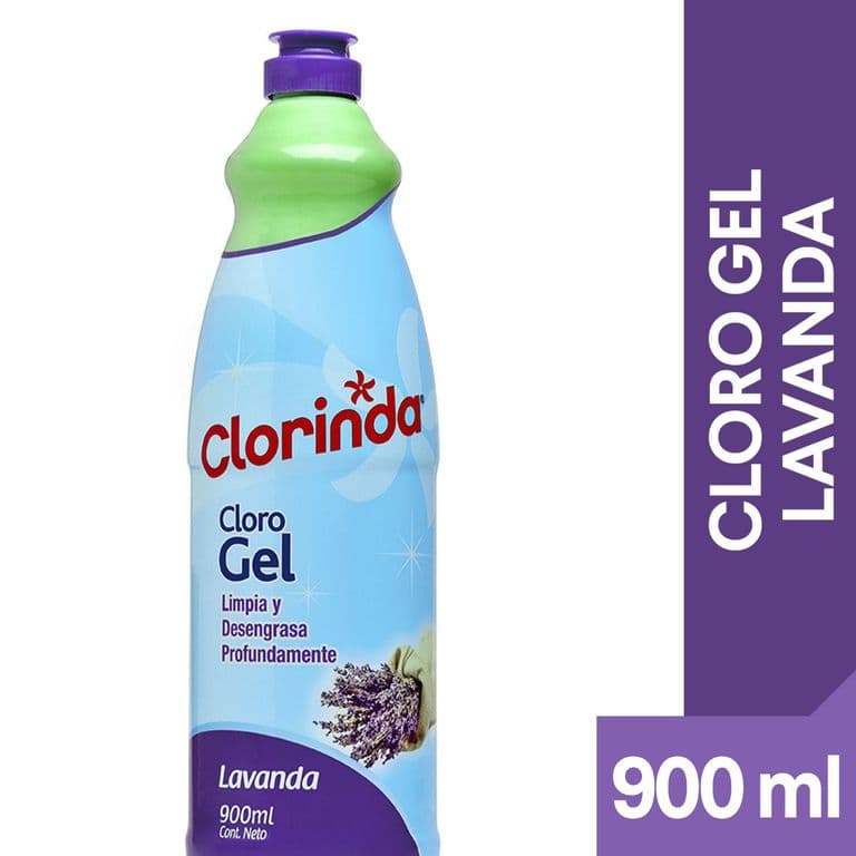 Cloro en Gel Clorinda Lavanda Botella 900 ml