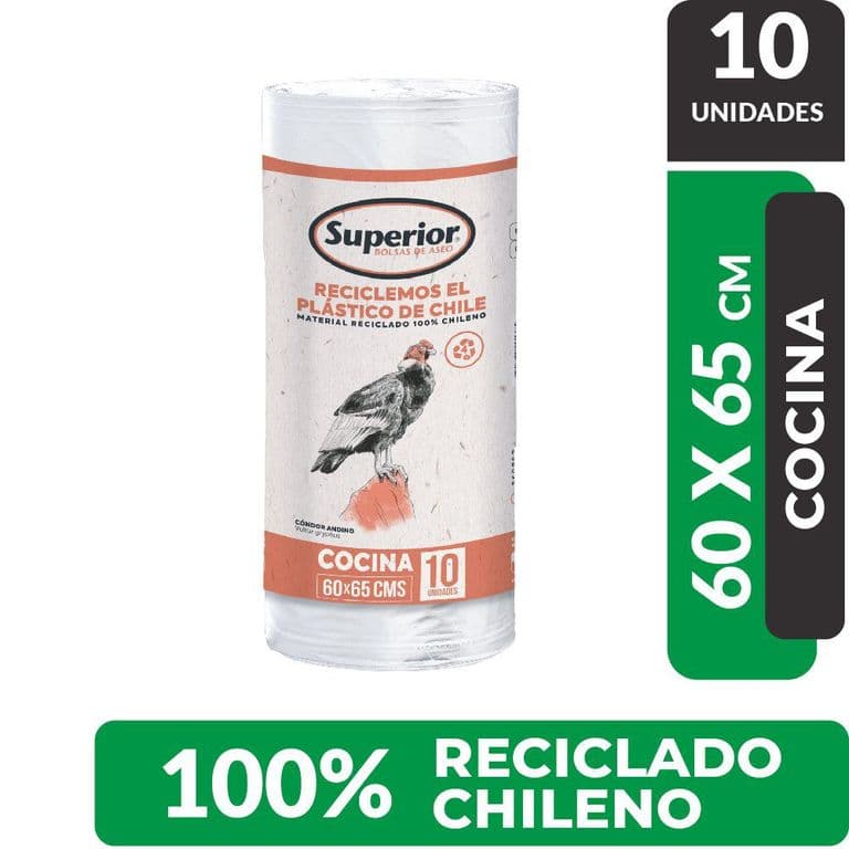 Bolsa de Basura Superior Chica 60 x 65 cms