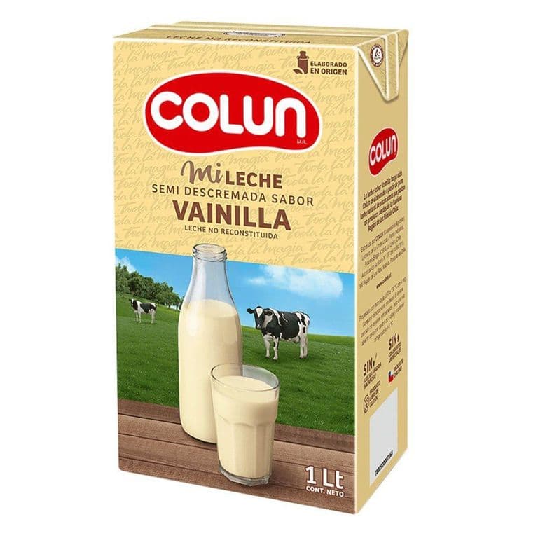 Pack 12 un. Leche Colun Vainilla 1 L