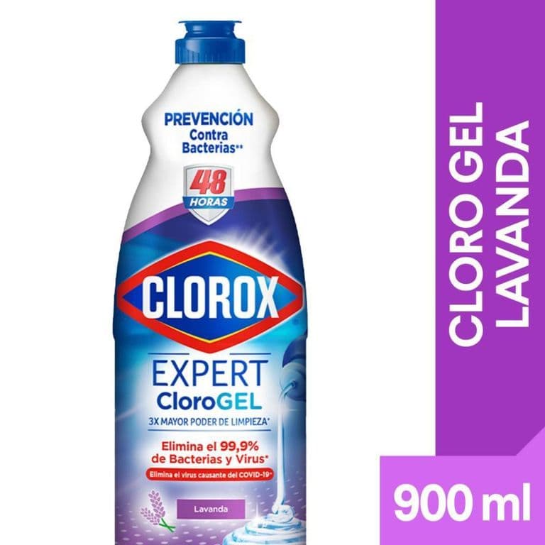 Cloro en Gel Clorox Lavanda Botella 900 ml