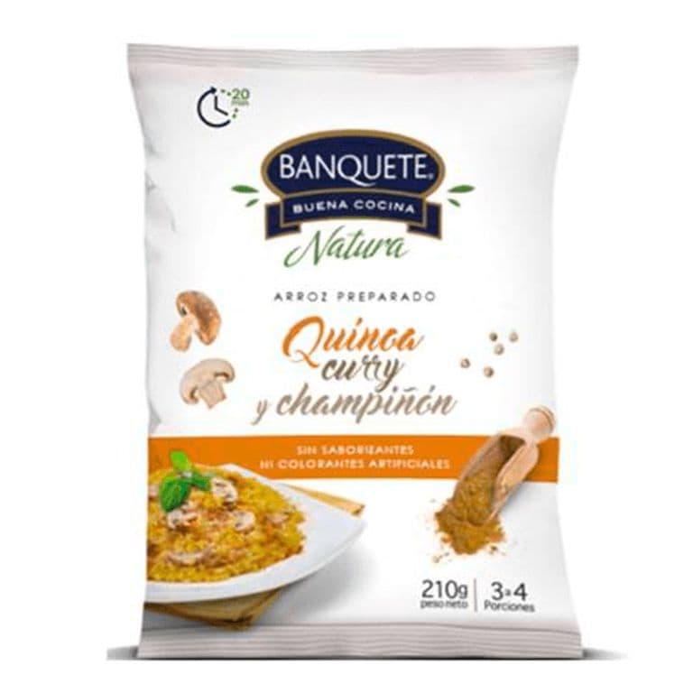 Quinoa Curry Champiñon Preparada