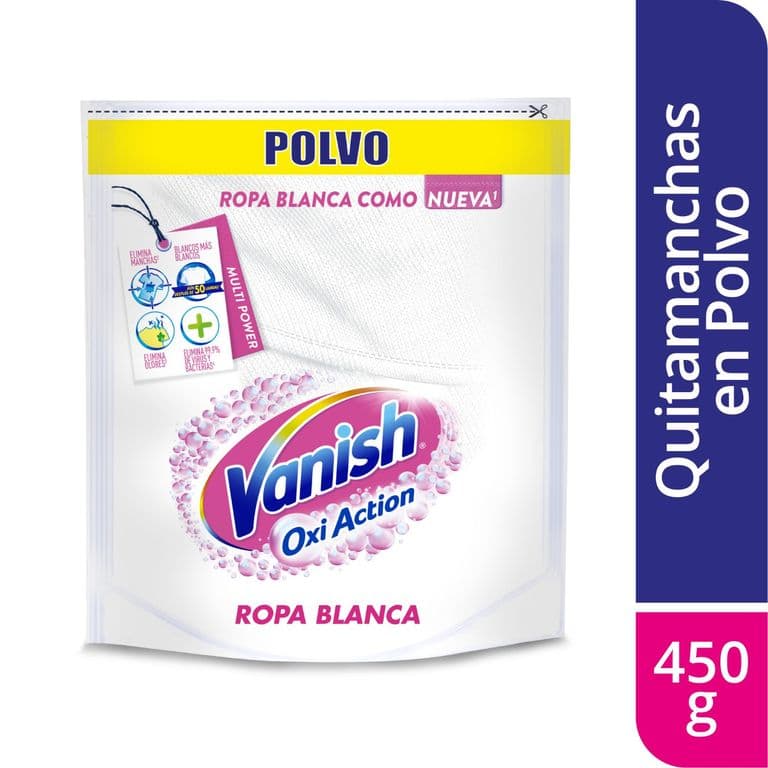 Quitamanchas en Polvo para Ropa Blanca Doypack Vanish 450 gr