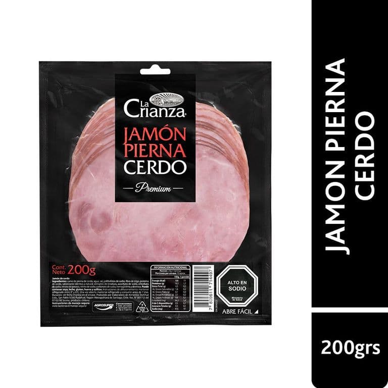 Jamón de Pierna Cerdo Premium La Crianza 200 g