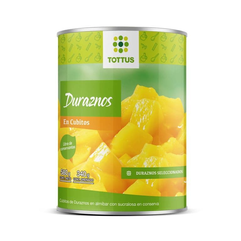 Duraznos en Cubitos Tottus 580 g