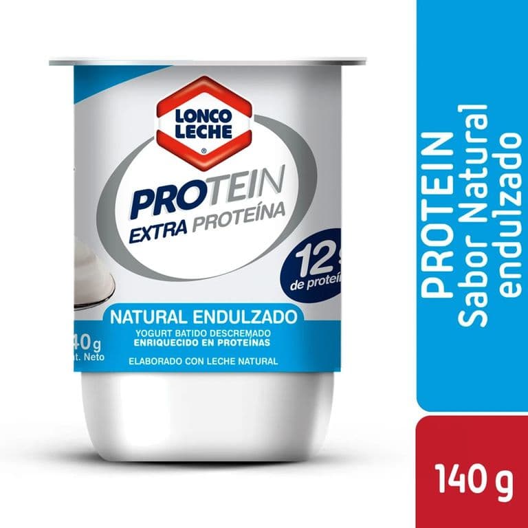 Yogurt Loncoleche Proteína Natural Endulzado 140 g