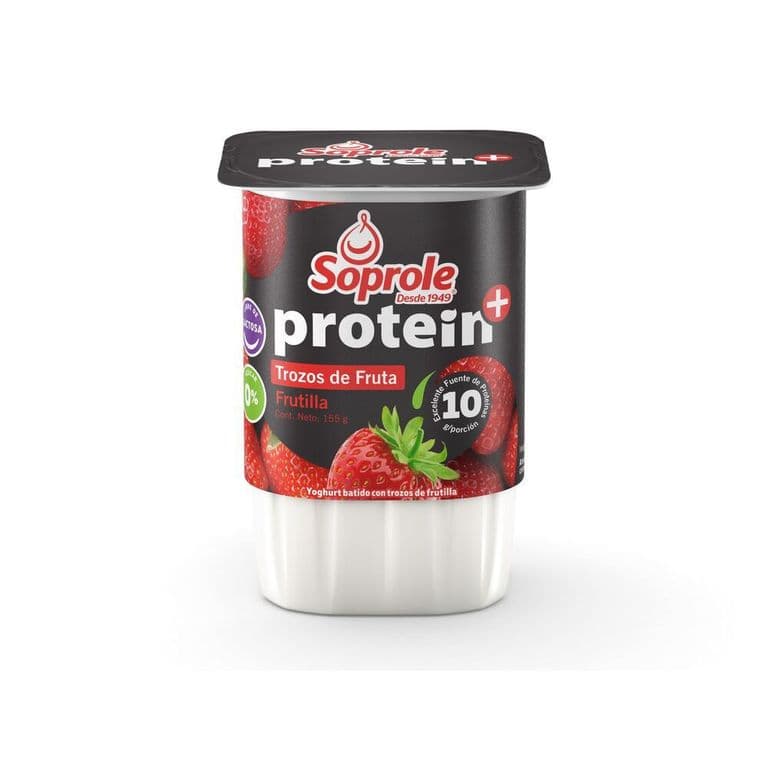 Yogurt Soprole Proteína Trozos Frutilla 155 g