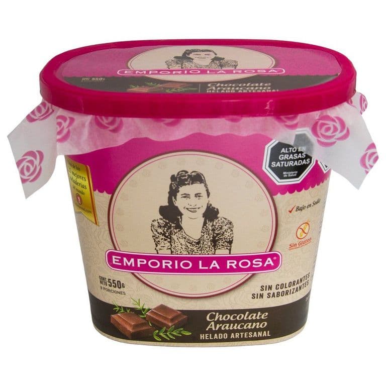 Helado Emporio La Rosa Chocolate Araucano 550 g