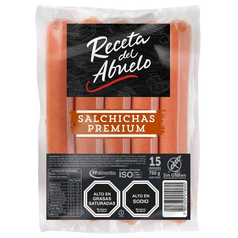 Salchicha Premium Receta del Abuelo 15 Un