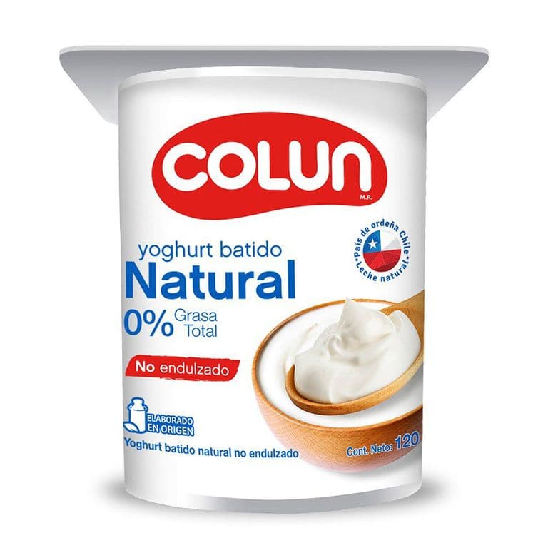 Yogurt Colun Natural No Endulzado 120 g