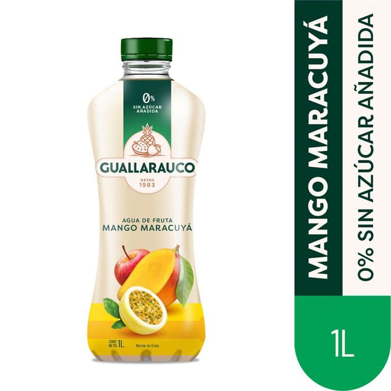 Agua De Fruta Mango Maracuya guallarauco