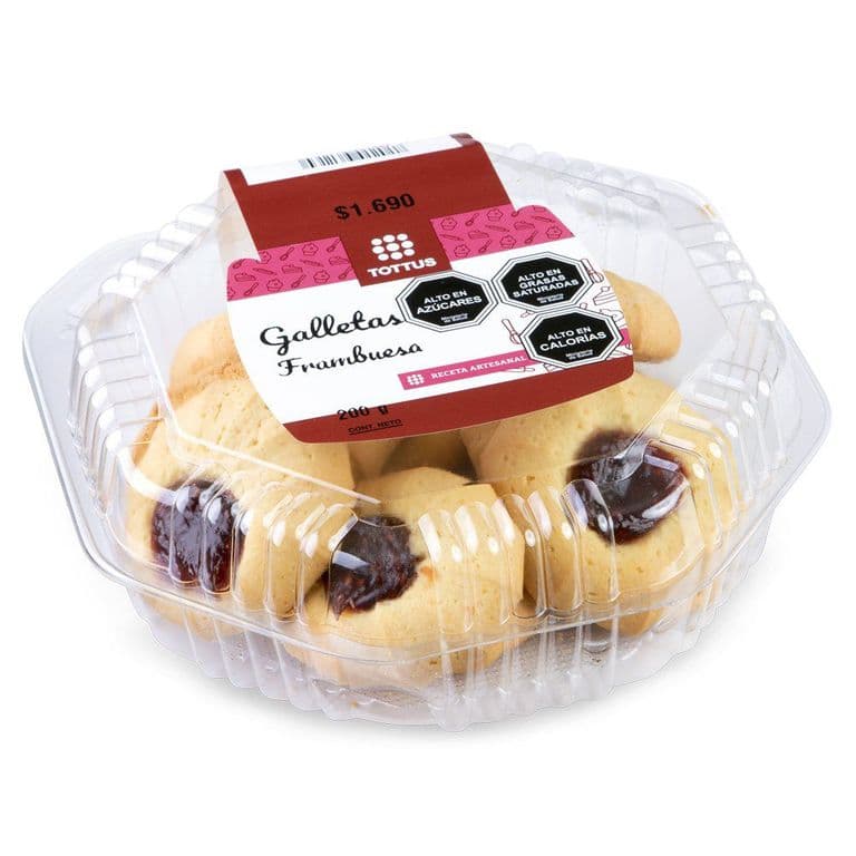 Galletas de Frambuesa Tottus 200 g