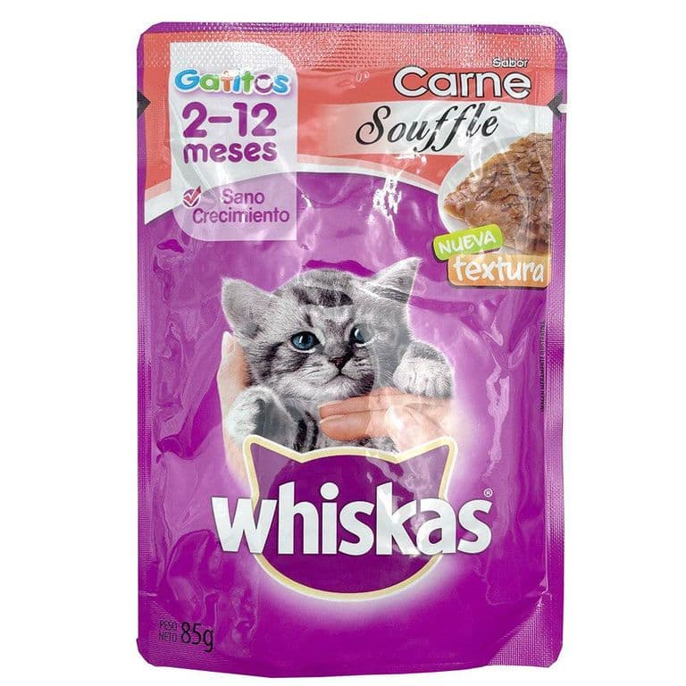 Alimento Húmedo Gato Adulto Whiskas Carne Soufflé 85 g