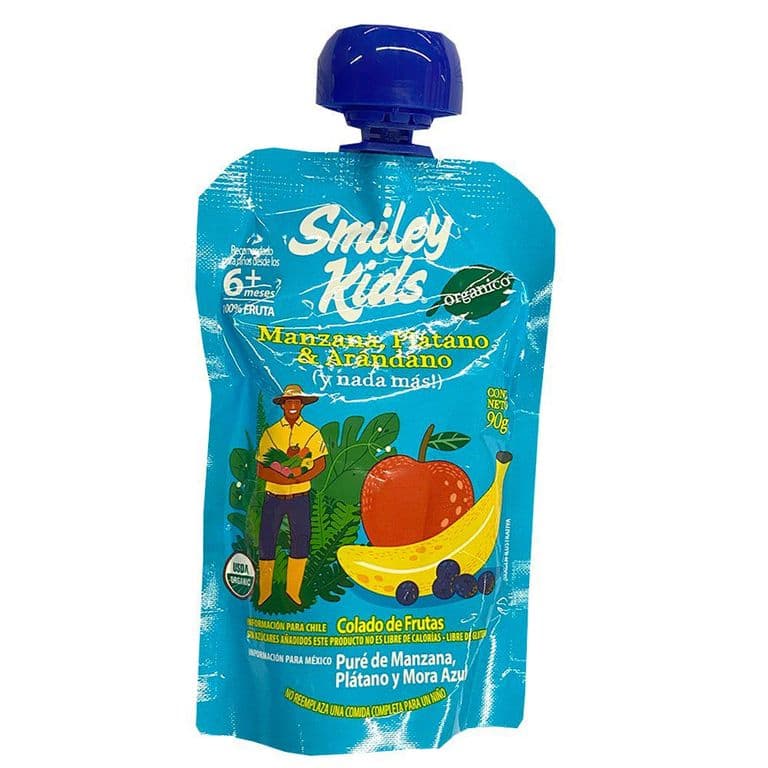 Colado Manzana Plátano Arándano Smiley Kids