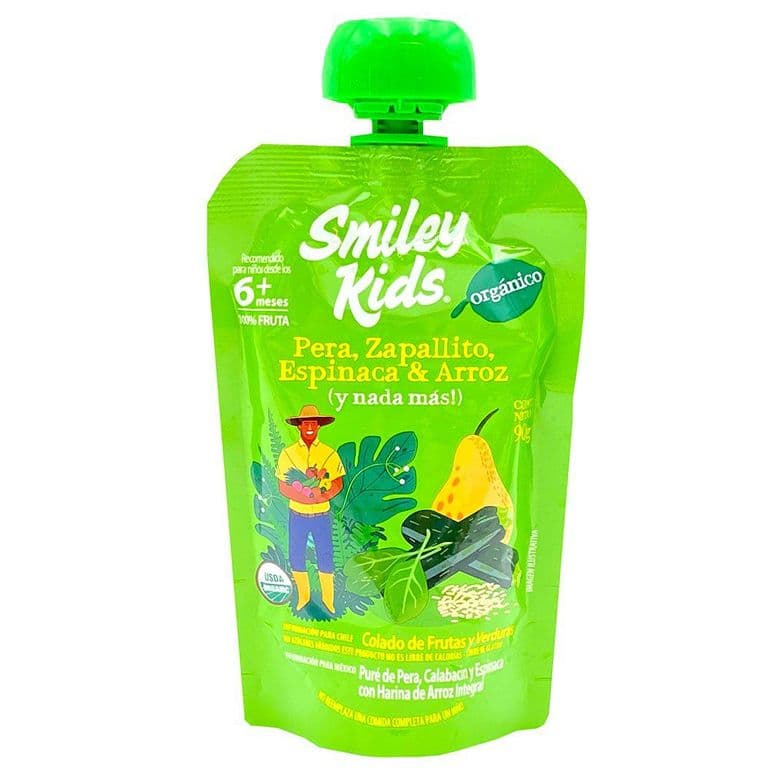 Colado Pera Zapallo Espinaca Arroz Org.