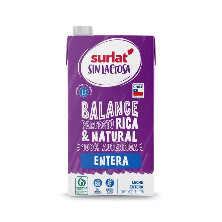 Leche Entera Sin Lactosa