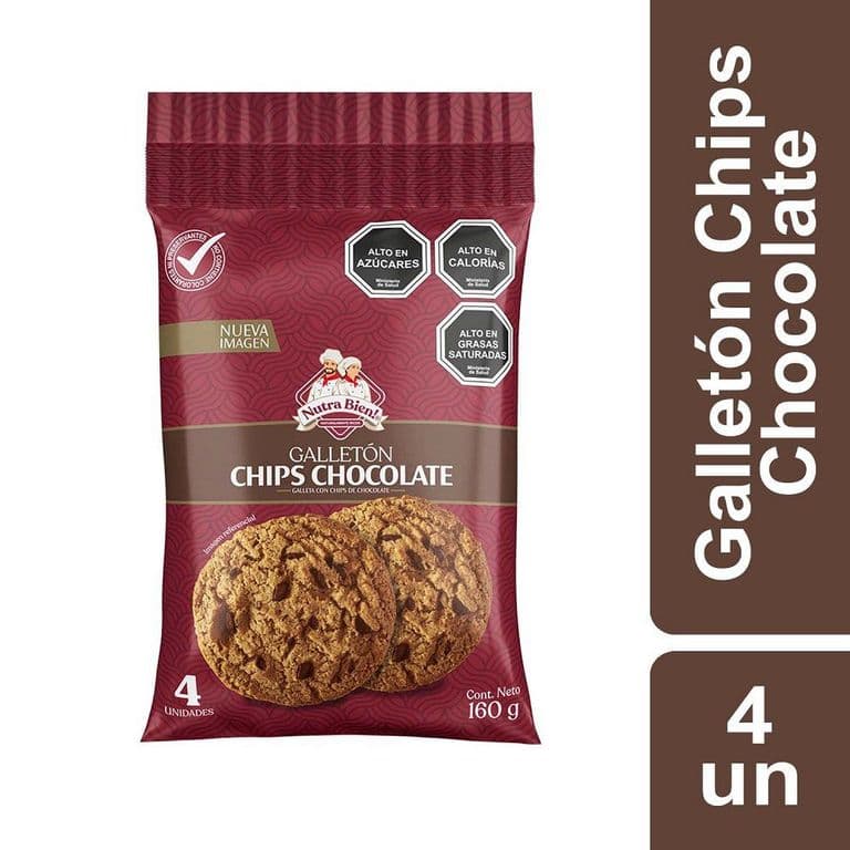Galletón Nutra Bien Chips Chocolate 160 g 4 un.